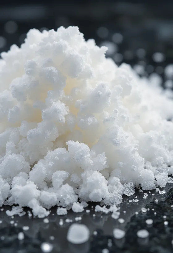 Weißer Kristallzucker in Schale, mit Holzlöffel