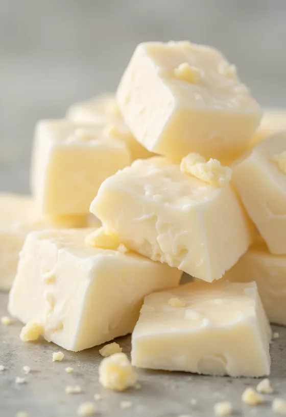 Kakaobutter als Zutat: stückige, geriebene und geschmolzene Formen im Küchenambiente