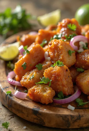 Haufen knuspriger Chicharrón-Stücke in einer Schüssel