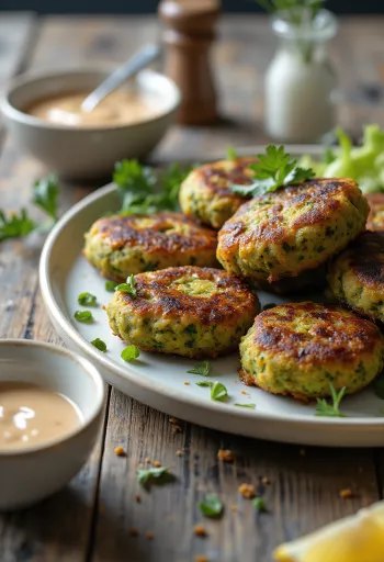 BBQ Falafel vom Grill auf einem Teller