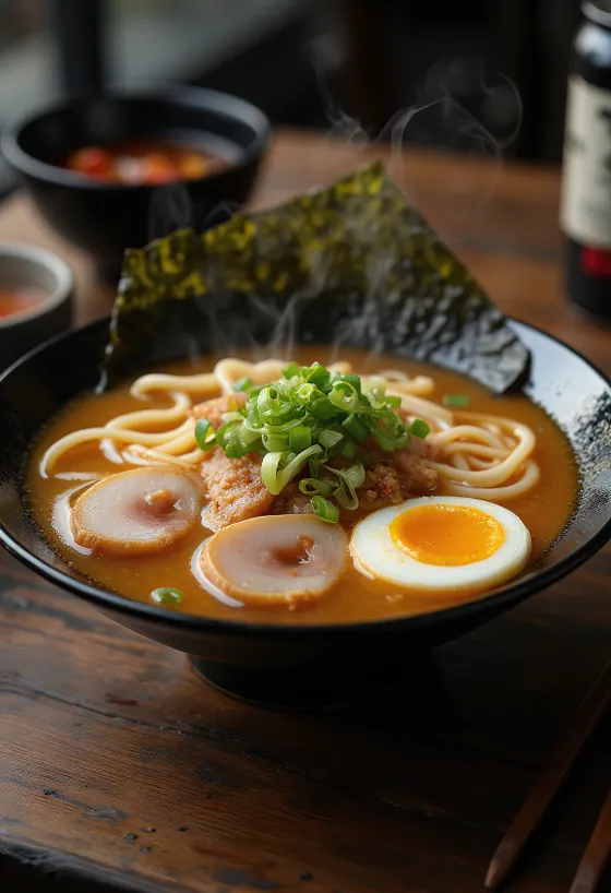 Chashu Ramen serviert in einer Schüssel