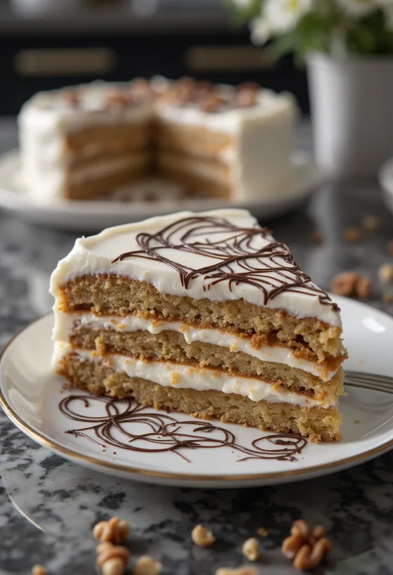 Servierte Esterházy-Torte