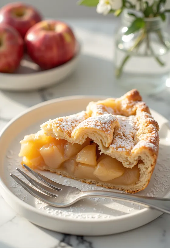Traditioneller Apfelkuchen – Hausgemachter Kuchen mit weicher, zimtiger Apfelfüllung und knusprigem Teig.