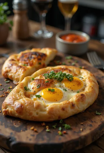 Goldbraun gebackene Auberginen-Calzone