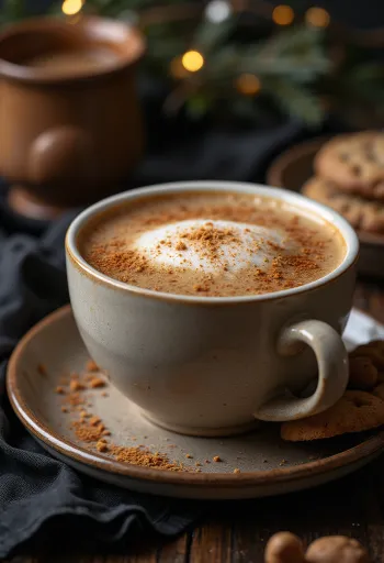 Frisch servierter Lebkuchen-Latte