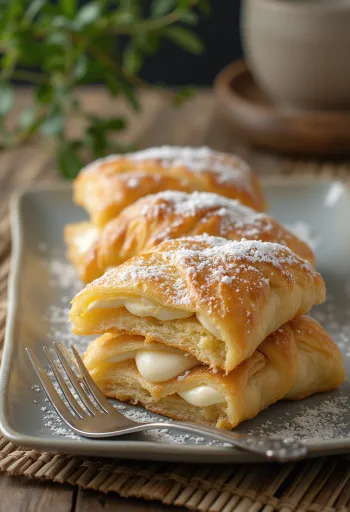 Italienische Millefoglie-Torte mit knusprigem Blätterteig und Vanillecreme
