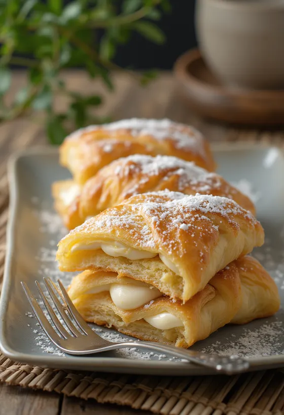 Italienische Millefoglie-Torte mit knusprigem Blätterteig und Vanillecreme