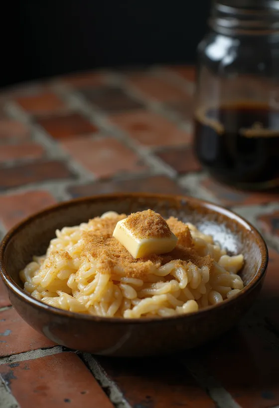 Kaffee-Reis serviert