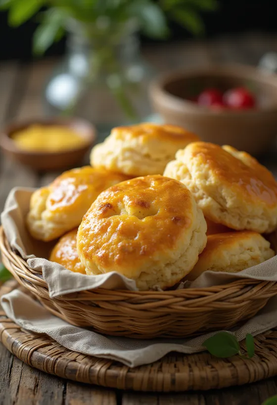 Mit Nuss und Mohn gefüllte Pogatschen, goldbraun gebacken
