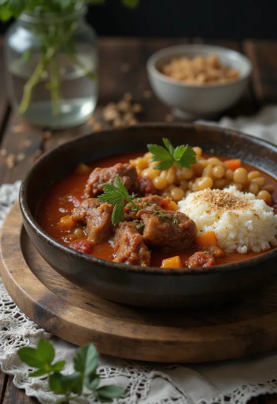 Taubenpörkölt traditionell zubereitet