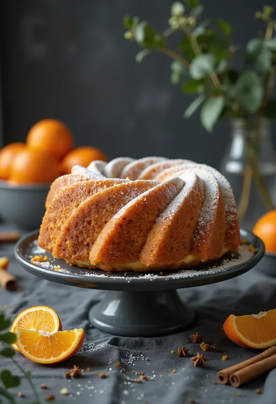 Orangen-Zimt-Gugelhupf