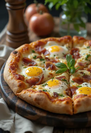 Pizza Rustica Abruzzese mit Speck, Ei und Pecorino