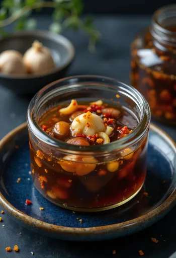Jangajji-Einlegesauce mit eingelegtem Gemüse