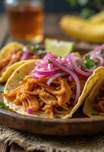 Servierte Tacos de Cochinita Pibil