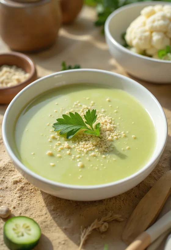 Blumenkohl-Zucchini-Suppe