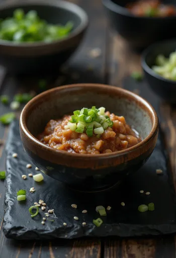 Ssamjang-Sauce mit gegrillten Speisen