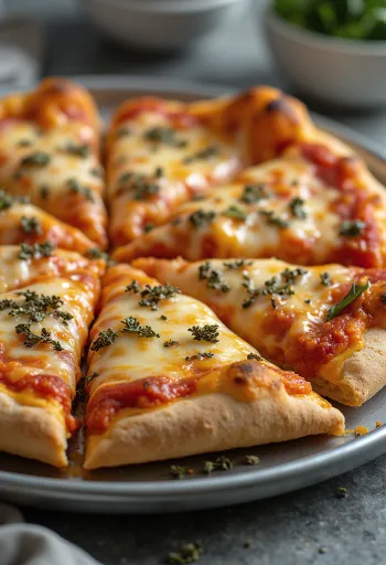 St. Louis Style Pizza mit dünnem Teig und Provel-Käse