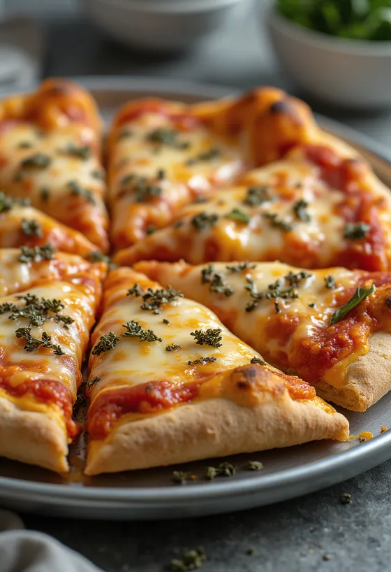 St. Louis Style Pizza mit dünnem Teig und Provel-Käse