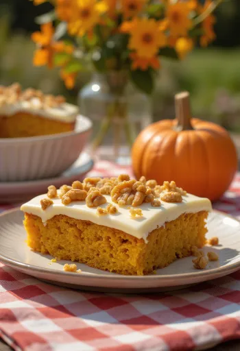 Herbstliche Kürbistorte mit gerösteten Nüssen