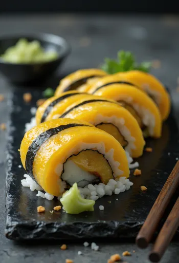 Tamagoyaki-Rolle, frische und köstliche japanische Eierrolle