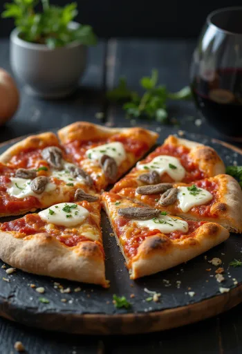 Dünne knusprige Pizza Romana