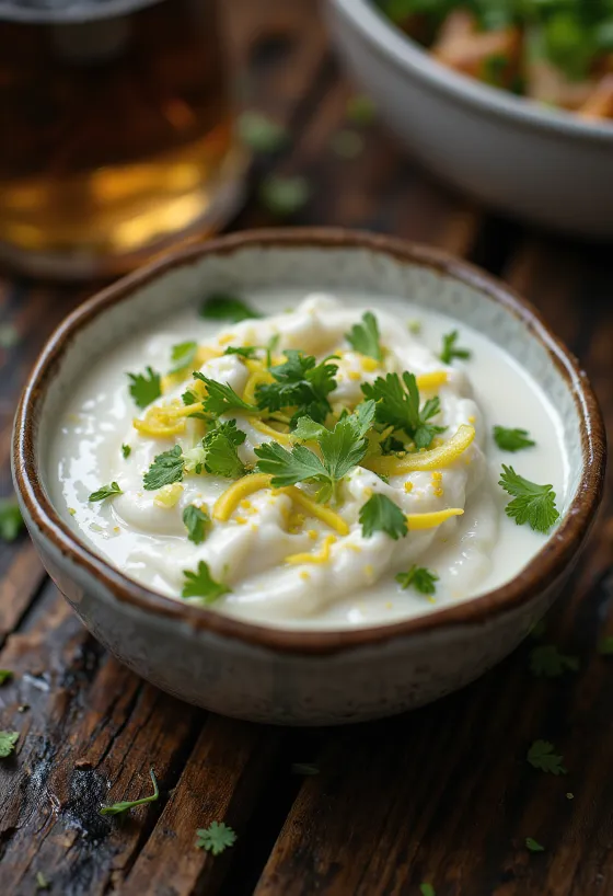 Kokos-Limetten-Sauce zu gegrilltem Fisch