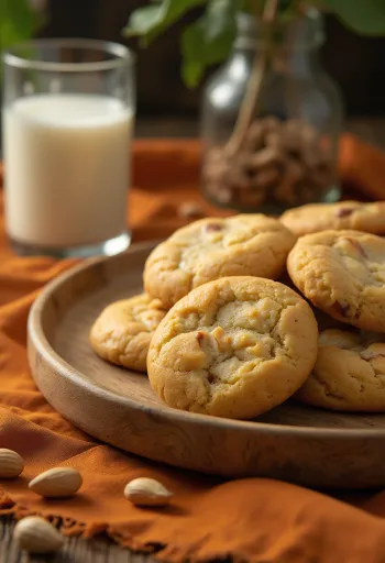 Broa de Fubá mit Erdnüssen – goldbraun gebackene kleine Maismehlkuchen serviert