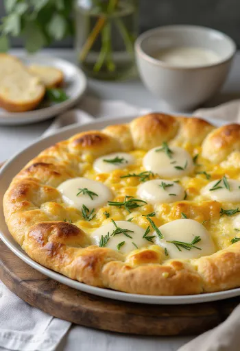 Servierte Keto-Käse-Focaccia