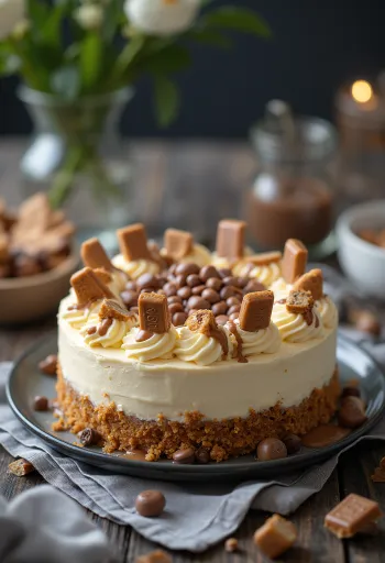 Servierte Kinder-Bueno-Torte