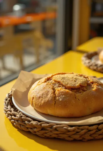 Khobz marokkanisches Brot frisch gebacken