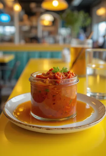 Harissa-Sauce in einer Schale