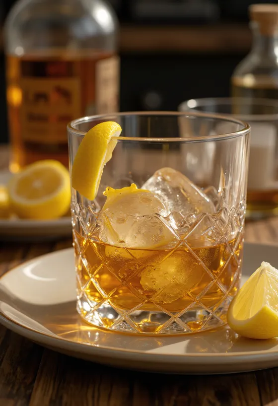 Honig-Whiskey im Glas