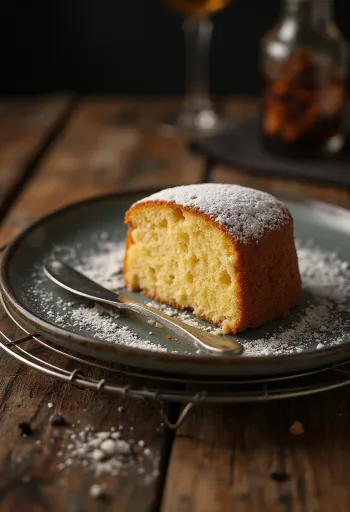 Beurre-Noisette-Torte in Stücken serviert