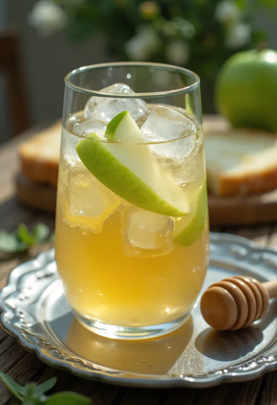 Englischer trockener Cider frisch serviert