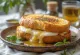 Panini mit Mozzarella und Basilikum, gegrillt