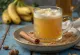 Honig-Bananen-Cider im Glas
