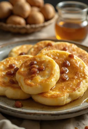 Servierte Chebab Emirati-Pfannkuchen