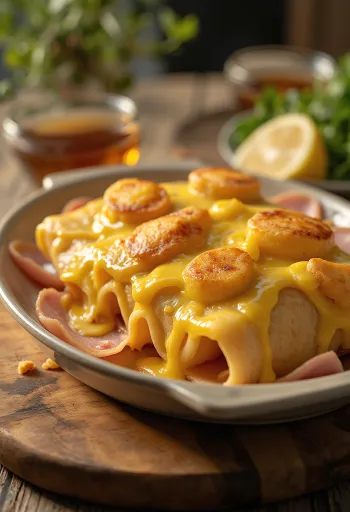 Croque Pancake serviert