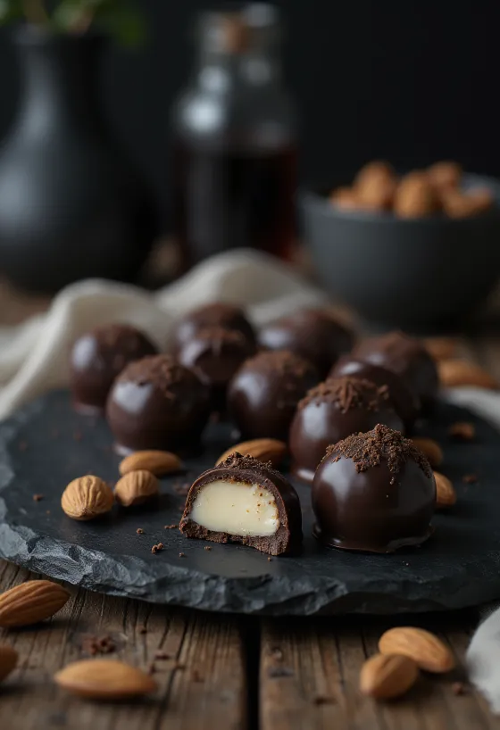 Handgemachte Marzipan-Pralinen