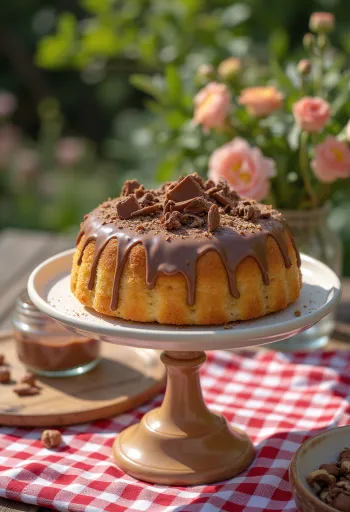 Stück Nuss-Nougat-Torte
