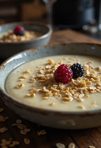 Haferflocken-Panna Cotta im Glas