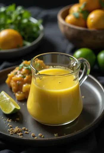 Curry-Sahne-Sauce mit Honig & Limette