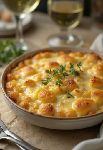 Bacalhau com natas portugiesisches Kabeljau-Gericht