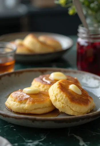 Servierte Drop Scones