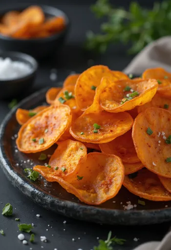 Süßkartoffel-Chips mit Koriander