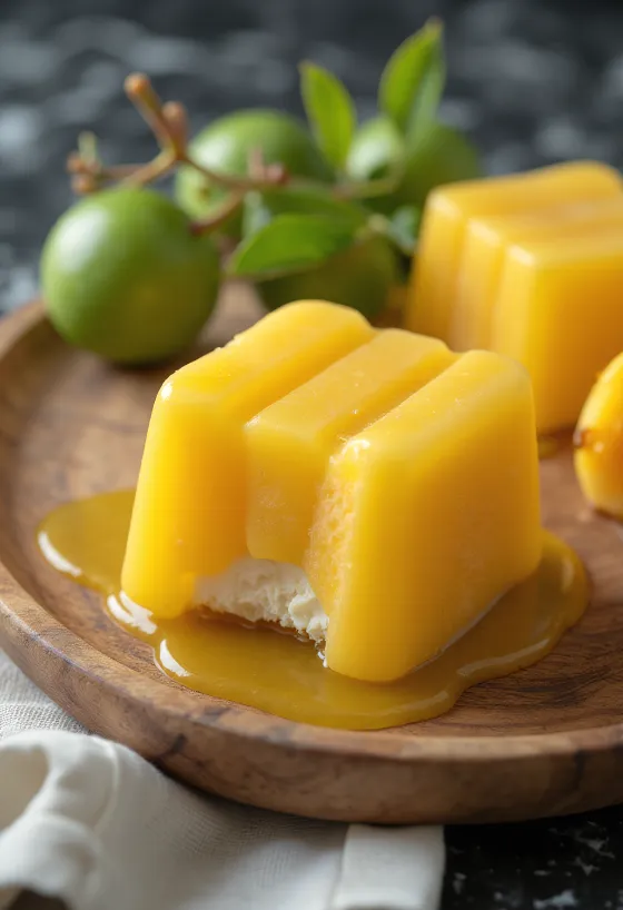 Solero Exotic Eis am Stiel mit gelbem Fruchtüberzug