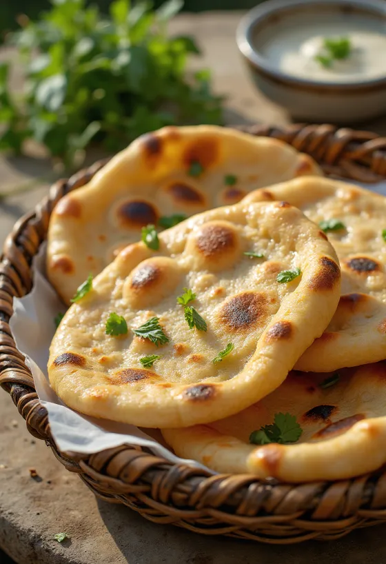 Frisch gebackenes ägyptisches Aish Baladi Brot