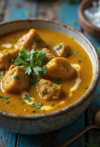 Rindfleisch-Curry mit Kokosmilch und Gewürzen
