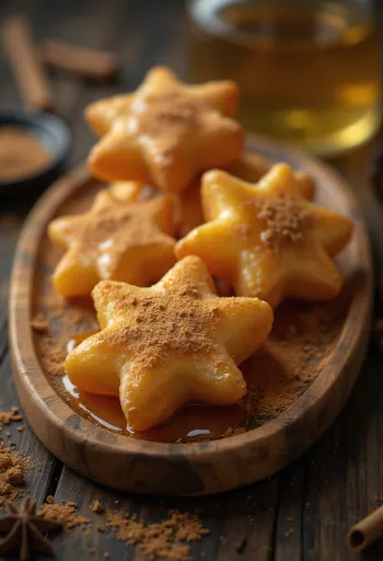 Tulumba mit Honig, knuspriges Gebäck mit Honig-Zimt-Glasur