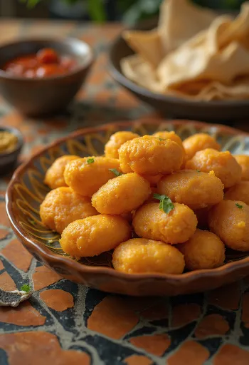 Traditionelle Acarajé, knuspriges brasilianisches Gericht
